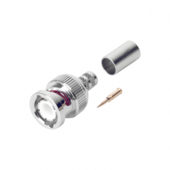 BNC Macho de Anillo Plegable para Cable PROFLEX, RG-59/U, 75 Ohm, 28 mm.