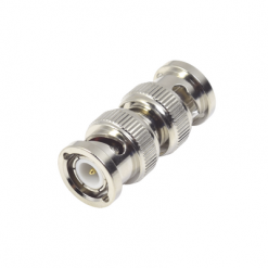 Adaptador en Línea Tipo Barril para 50 Ohm, de Conector BNC Macho a BNC Macho