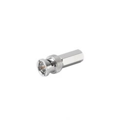 Conector BNC Macho de Ensamble Roscable en Sentido-Manecillas de Reloj para Cable Coaxial RG-59/U