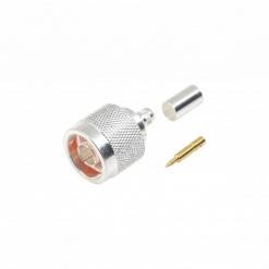 Conector N Macho de anillo plegable para cables RG-8/X, LMR-240, 9258.