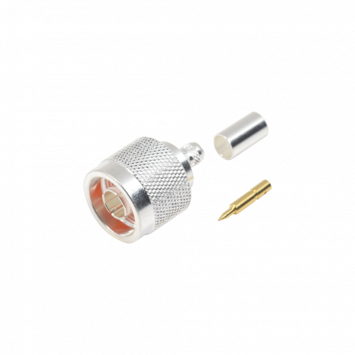 Conector N Macho de anillo plegable para cables RG-8/X, LMR-240, 9258.