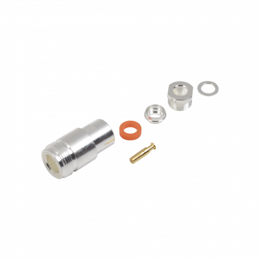 Conector N Hembra de rosca para cables RG-8/X, BELDEN 9258.