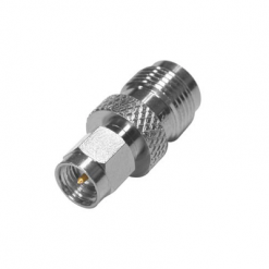 Adaptador en Línea de Conector TNC Hembra a SMA Macho, Níquel/ Oro/ Teflón..
