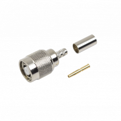Conector TNC Macho Inverso de Anillo Plegable para Cable RG-142/U.