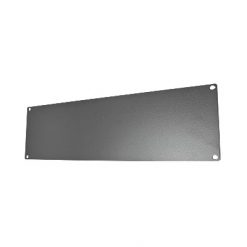 Tapa ciega para rack de 19" fabricada en aluminio 3 UR.