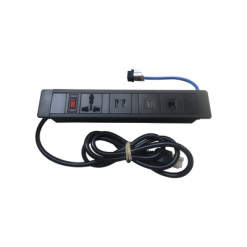Hub para escritorio color negro,  con 1 Puerto HDMI Hembra-Hembra, 1 Conector RJ45 Cat6
