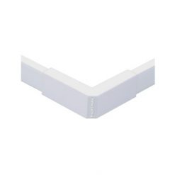 Esquinero exterior blanco de PVC auto extinguible, para canaletas TMK1020, TMK1020SD