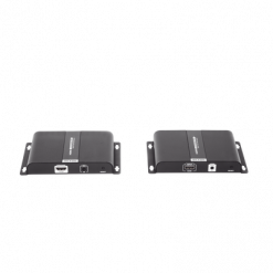 4K x 2K HDMI extensor sobre fibra óptica IP a 20Km, protocolo HDbitT, control IR