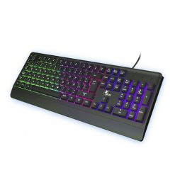 Xtech - Keyboard - Wired - Spanish - USB - Black - Gaming  LED XTK-505S