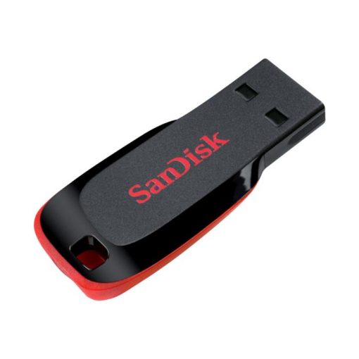 SanDisk Cruzer Blade - Unidad flash USB - 128 GB - USB - negro, rojo - Imagen 2