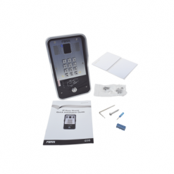 Portero IP  2 líneas SIP con relevador integrado, Lector RFID para acceso por clave numérica