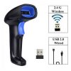 YHDAA Lector de Codigo de Barra YHDAA, Inalambrico con receptopr USB, color Negro