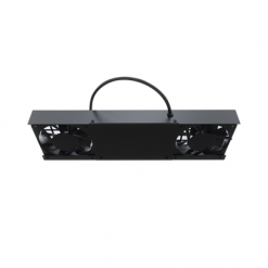 Kit de 2 Ventiladores (12 x 12 cm) con 3 Tomas de Corriente 110 Vca/50 Hz con Clavija.