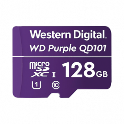 Memoria microSD de 128 GB PURPLE, Especializada Para Videovigilancia