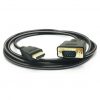 PeoTRIOL Cable HDMI a VGA, 1080P HDMI macho a VGA Macho M/M Cable convertidor de vídeo VGA Adaptador
