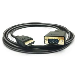 PeoTRIOL Cable HDMI a VGA, 1080P HDMI macho a VGA Macho M/M Cable convertidor de vídeo VGA Adaptador