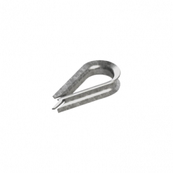 Guardacabos/cuello 1/4" acero con electro galvanizado.