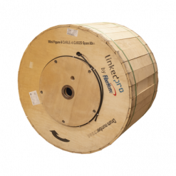 Carrete de 4 km de Fibra Óptica Aérea Mini Figura 8, G.652D, Monomodo de 6 Hilos, Exterior