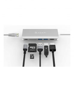 Adaptador ADAM ELEMENTS HUB USB-C CON HDMI Y ETHERNET