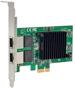 X-MEDIA Dual Port PCI-E 10/100/1000Mbps Intel 82575EB Gigabit Ethernet PCI Express PCIe Server Adaptador de red / adaptador de red, Windows 10 y Linux [XM-NA3821]