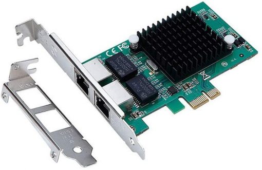X-MEDIA Dual Port PCI-E 10/100/1000Mbps Intel 82575EB Gigabit Ethernet PCI Express PCIe Server Adaptador de red / adaptador de red, Windows 10 y Linux [XM-NA3821] - Imagen 3