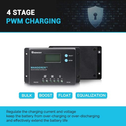 Controlador de carga Wanderer PWM de 10 A - Imagen 3