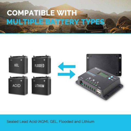 Controlador de carga Wanderer PWM de 10 A - Imagen 4