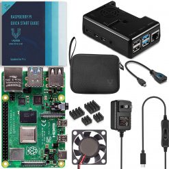 Raspberry Pi 4 - Kit básico de 4 GB con funda enfriada por ventilador