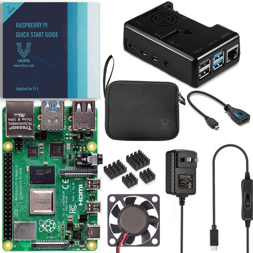 Raspberry Pi 4 - Kit básico de 4 GB con funda enfriada por ventilador