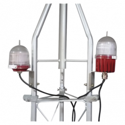 Lámpara LED doble de obstrucción roja, tipo L-810