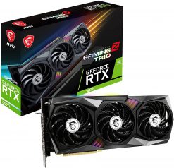 MSI - Tarjeta gráfica Gaming GeForce RTX 3070 LHR 8GB GDRR6 256-Bit HDMI/DP Nvlink Torx Fan 4 RGB amperes, arquitectura OC (RTX 3070 Gaming Z Trio 8G LHR)