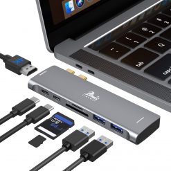 Adaptador USB C Hub para MacBook Pro 13",15",16"