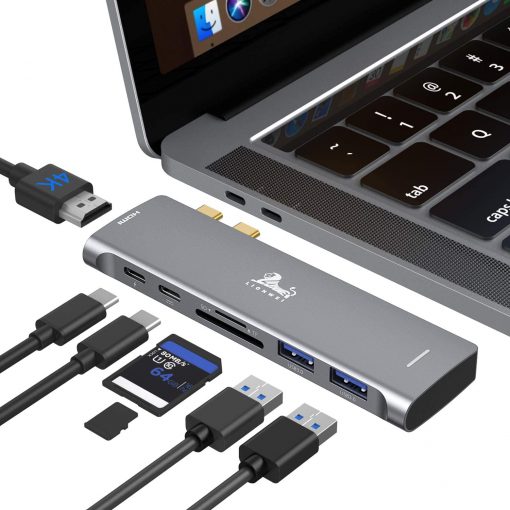 Adaptador USB C Hub para MacBook Pro 13",15",16"