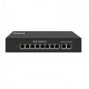 Switch T-VISION 8GE-2GE, de 10 puertos, 8 puertos POE 10/100/1000M + 2 puertos 1000M Gigabit UpLink, 120W