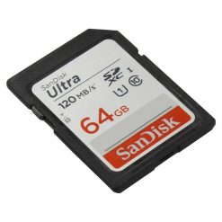 SanDisk - Tarjeta de memoria Ultra SDXC UHS-I de 64 GB, 120 MB/s, C10, U1, Full HD, SDSDUN4-064G-GN6IN