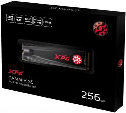 XPG Gammix S5 256GB PCIe 3D NAND PCIe Gen3x4 M.2 2280 NVMe 1.3 R/W hasta 2100/1500MB/s SSD (AGAMMIXS5-256GT-C)