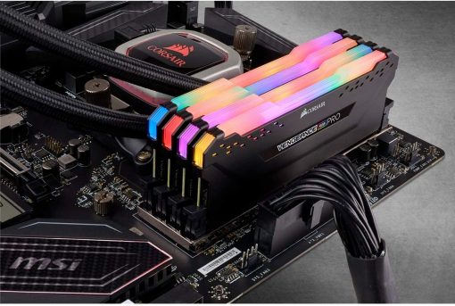Corsair Vengeance RGB Pro 32GB (4x8GB) DDR4 3600 (PC4-28800) C18 - Memoria de sobremesa, color negro