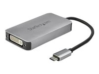 Adaptador USB-C a DVI - Conversor USB Tipo C a DVI con Doble Enlace - Convertidor Activo de Vídeo