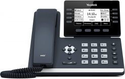 Yealink T53W IP Phone, 12 VoIP Accounts. Pantalla gráfica de 3,7 pulgadas. USB 2.0, Wi-Fi 802.11ac, Ethernet Gigabit de doble puerto, 802.3af PoE, adaptador de alimentación no incluido (SIP-T53W)