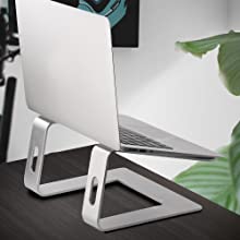 Soporte para laptop,  de metal compatible con computadora portátil de 10 a 15.6 pulgadas