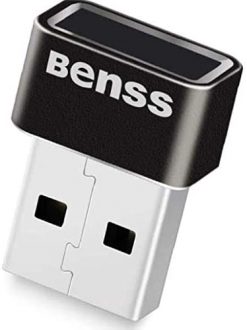 Lector de huellas dactilares USB Windows 10 Hello para PC Windows Hello Escáner de huellas dactilares, sensor de huellas dactilares, múltiples dedos y táctil de 360 grados a juego con computadora portátil biométrica