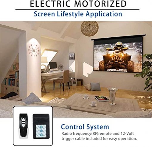 Pantalla de proyector motorizada de 120" - Imagen 2