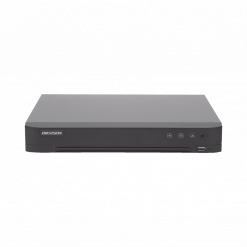 (Reconocimiento de Rostros / ACUSENSE) DVR 4 Megapixel / 16 Canales TURBOHD + 8 Canales IP / 1 Bahía de Disco Duro / 1 Canal de Audio / Audio por Coaxitron