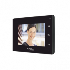 Monitor adicional color negro manos libres con pantalla LCD a color de 7"
