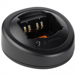 Cargador individual Motorola base de escritorio c/eliminador 120V carga rápida