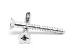 Tornillo de 3/4" - Cabeza plana - Calibre # 8 - para metal