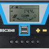 Controlador de carga de 30 A, apto para MAX 1500W energía solar 12V 24V 36V 48V