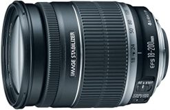Canon EF-S lente de zoom estándar 18-200mm f/3.5-5.6 IS para cámaras réflex digitales Canon, caja blanca