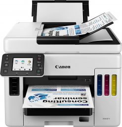 Canon MAXIFY GX7020 - Impresora inalámbrica MegaTank todo en uno Supertank [impresión, copia, escaneo, fax], color blanco