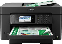 Epson WorkForce Pro WF-7820 - Impresora inalámbrica de inyección de tinta a color todo en uno, color negro, 25 ppm, 4800 x 2400 ppp, 13 x 19 pulgadas, pantalla táctil de 4.3 pulgadas, ADF de 50 hojas, impresión automática de 2 caras